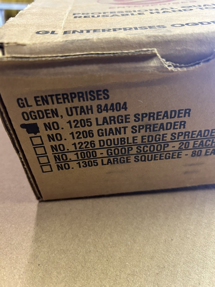 Gl Enterprises 1205 Plastic Spreader, Large 3 1/4" X 5" 96 counts