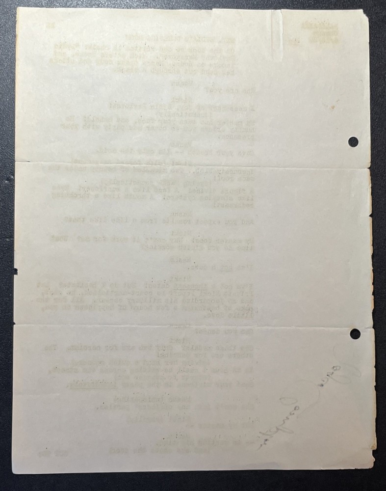Balalaika (1939) Original Script Page Signed by Joyce Compton – MGM