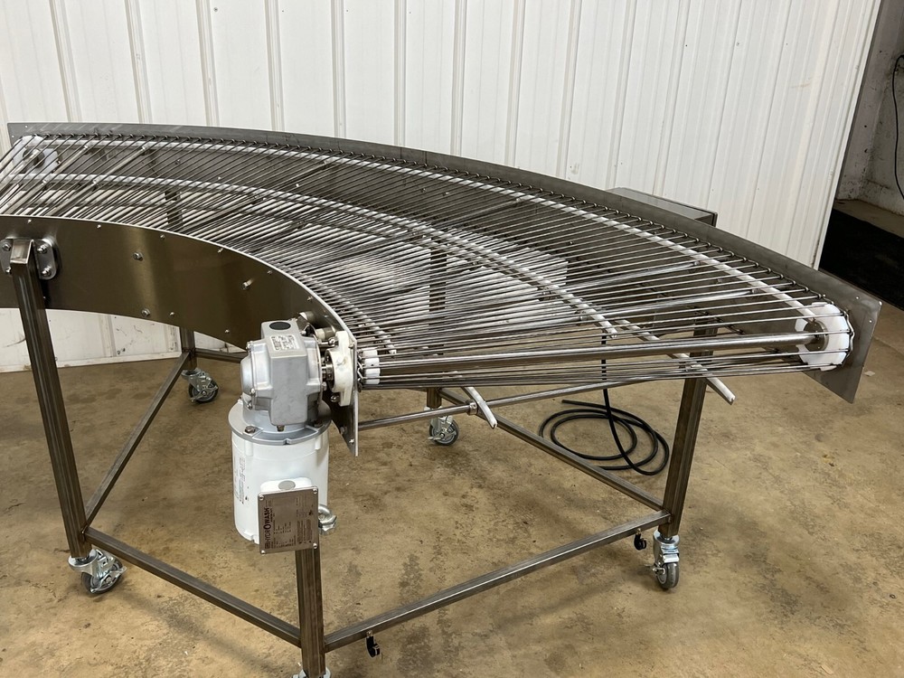 90 Degree Conveyor - RH - 36"W - SS Wire Rod