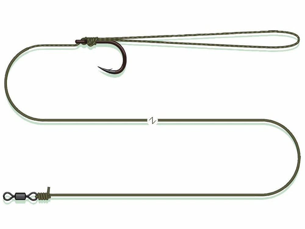 Dam Madcat Coated Pellet Rig Catfish Leader A-STATIC hook