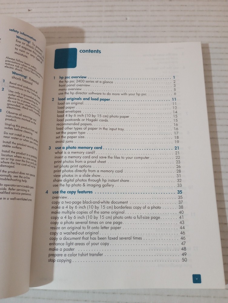 hp psc 2400 photosmart series all-in-one hp invent reference guide