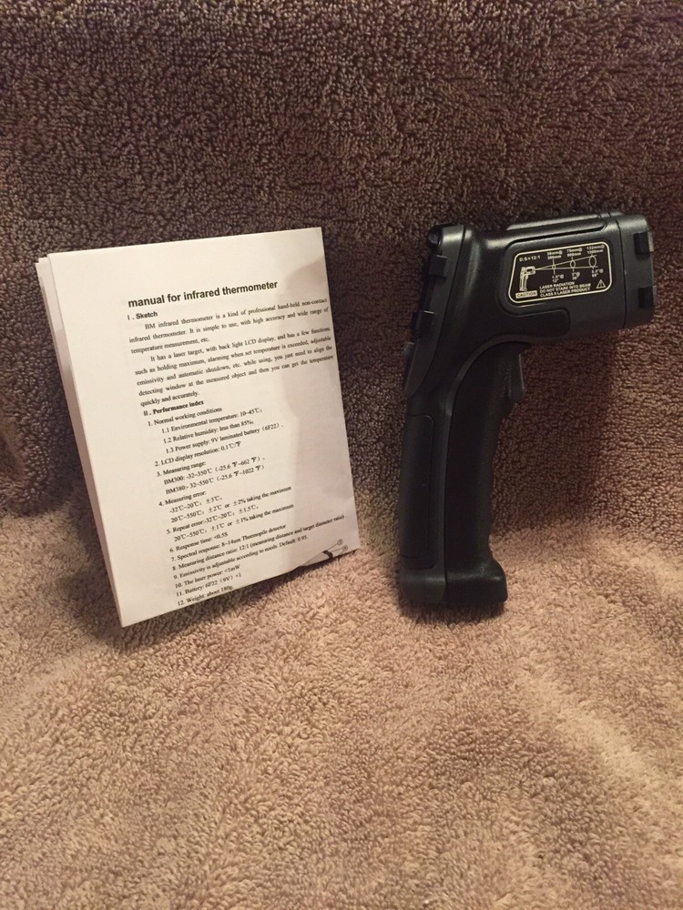 Digital IR Infrared Laser Thermometer 0.5 Second