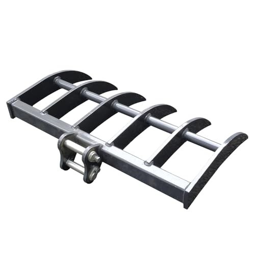 Mini Excavator Rake Attachment with Pins for HITACHI EX08 Small Digger