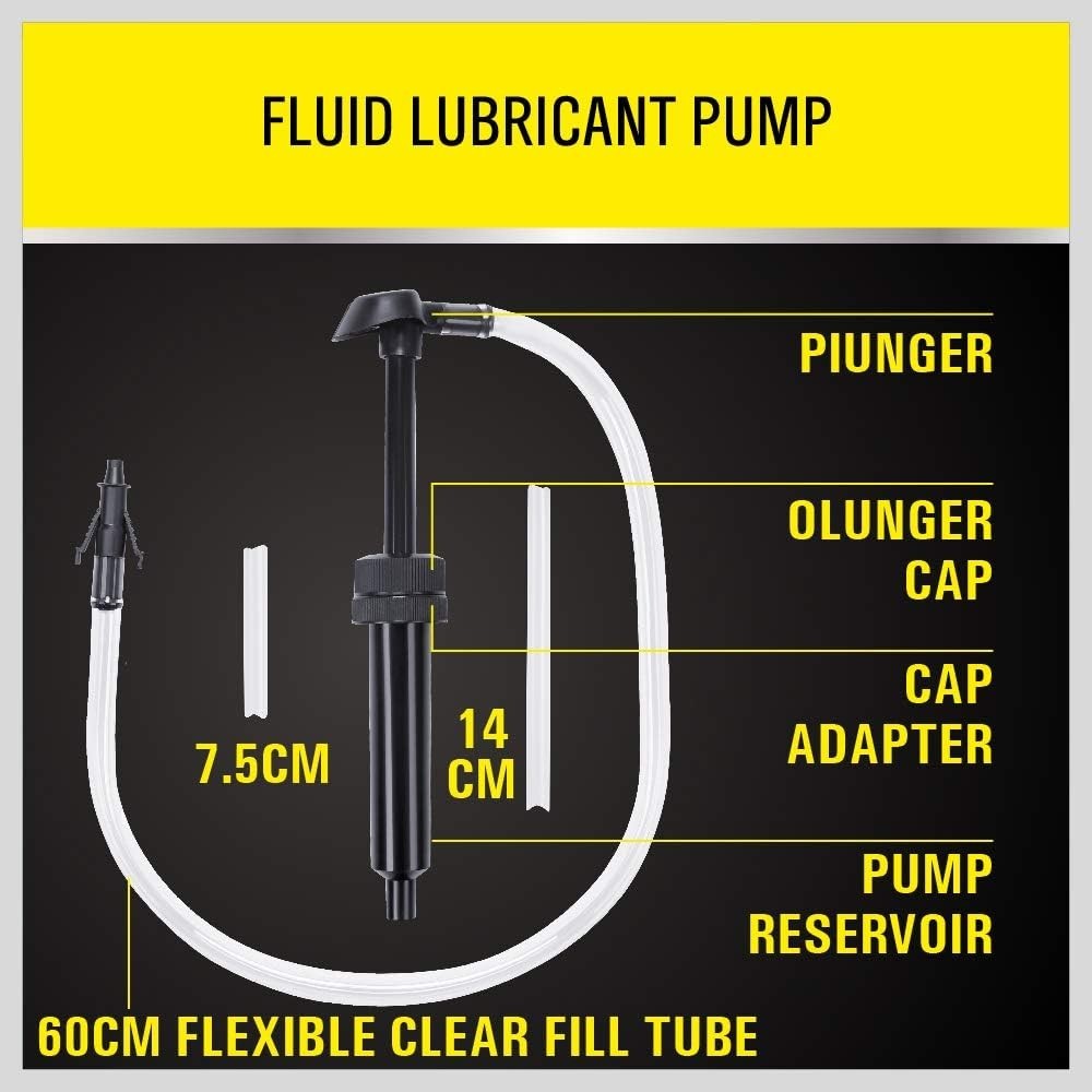 Efficient Lubricant Fluid Transfer Pump for Gallon & Quart Bottles - 8cc