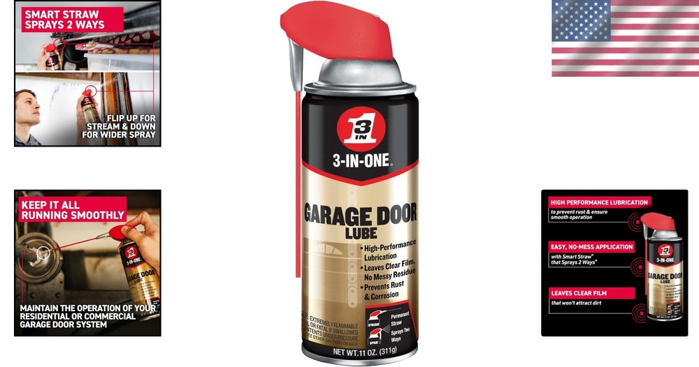 Professional Grade Garage Door Lubricant 6-Pack