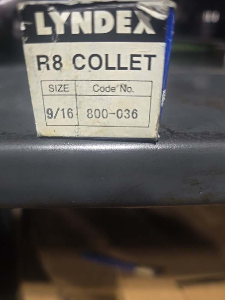 Lyndex R8 Collet 9/16 Code No 800-036 Tool NIB