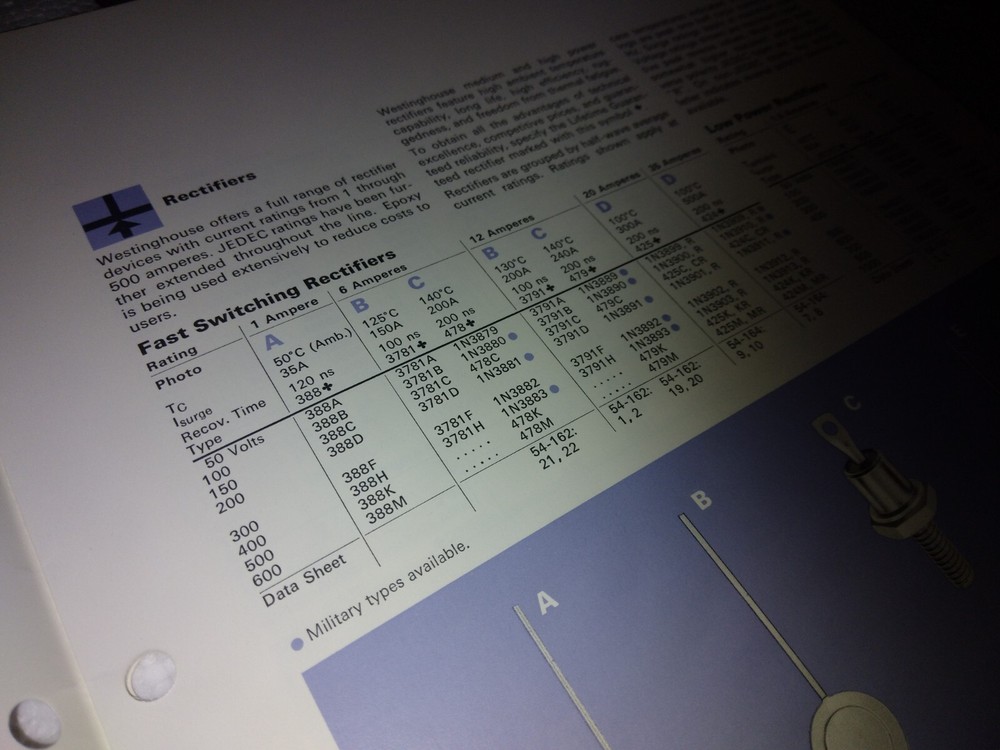 Westinghouse Semiconductor Condensed Catalog 19 Pages 1969