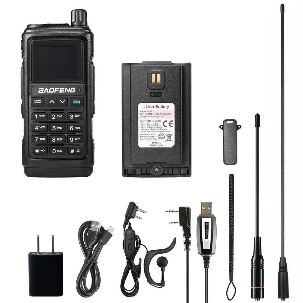 Baofeng UV-17R PLUS, Multi-Band, With Programming Cable & Extra Long Antenna