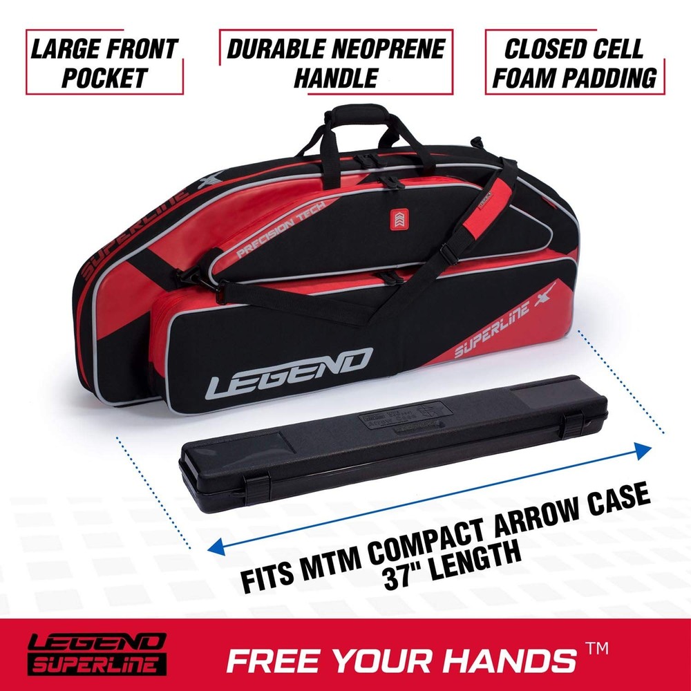 Superline Soft Bow Case for Compound Bow - Thick Padded Compound Bow Case wit...