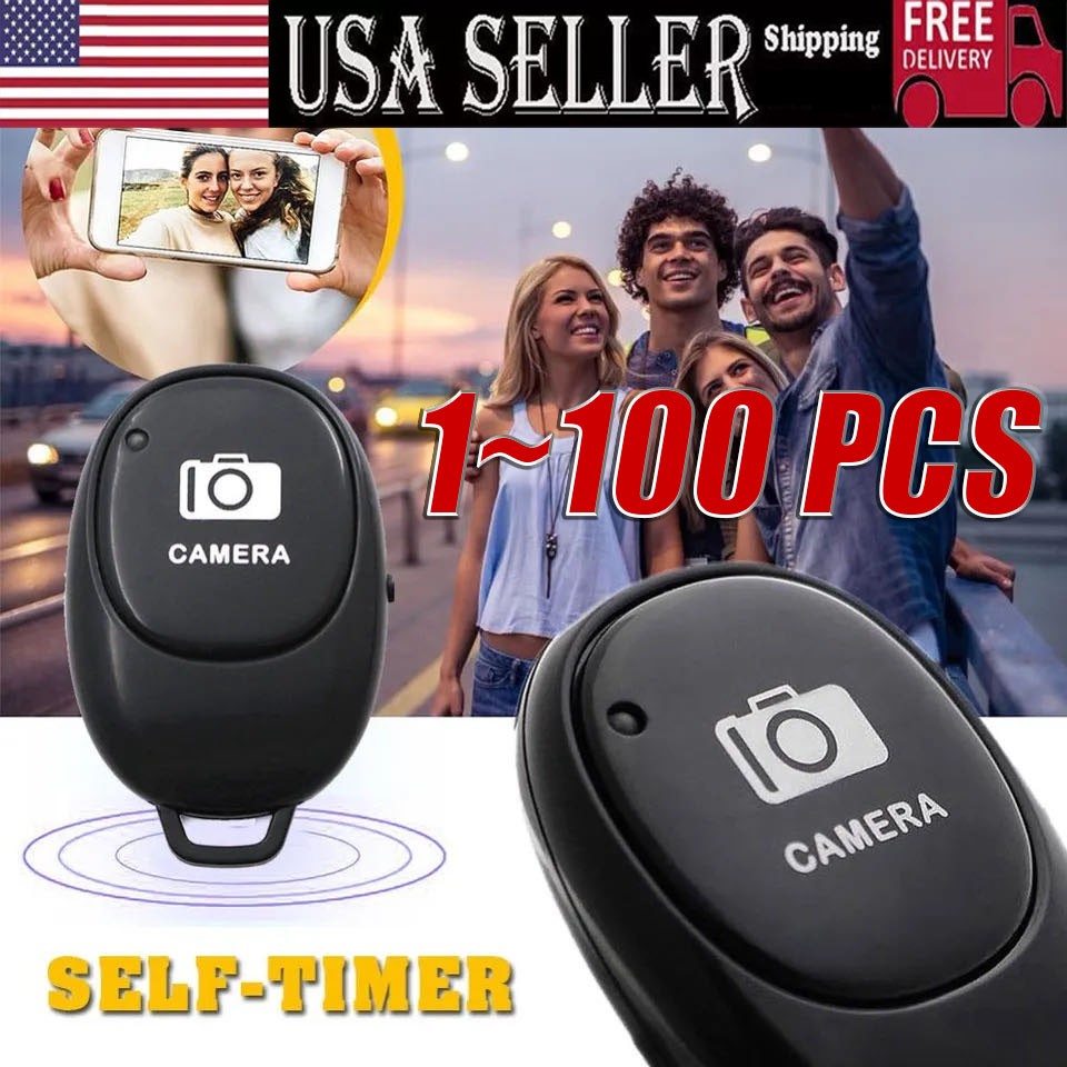 Camera Shutter Wireless Bluetooth Remote Control for Android Apple iPhone LOT