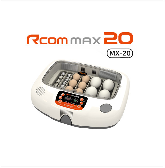 Rcom Max 20 MX-20 Digital Fully Automatic Incubator with Autoturn Egg Functions
