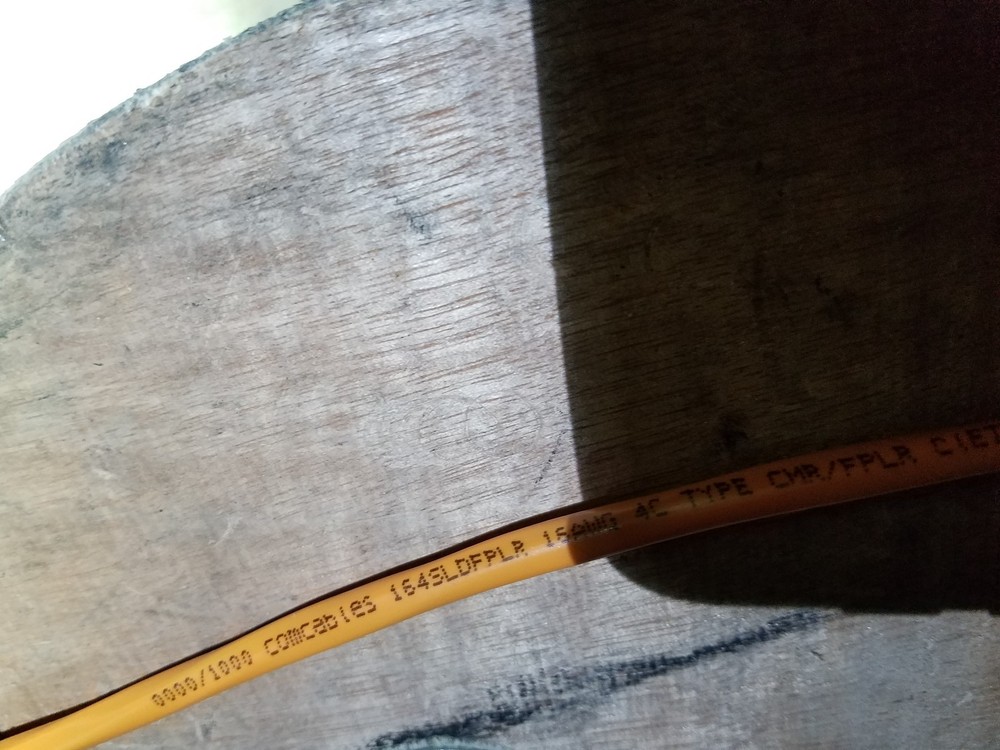 comCables BC-164SLDFPLROR 16/4C Solid Riser Fire Alarm/Security Cable Org /100ft