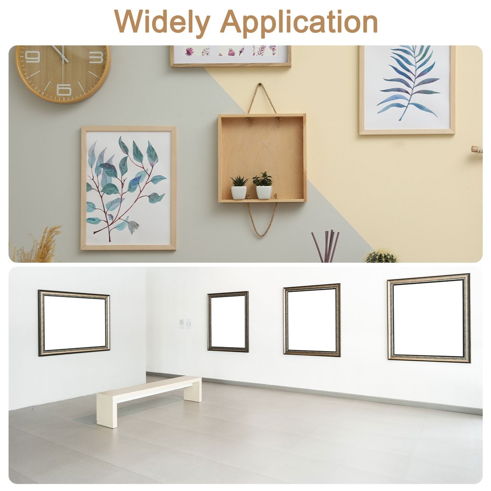 100Pcs Picture Frame Turn Button, Frame Backing Fastener with Screws, Black