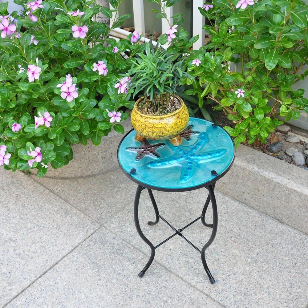 Lightweight Decorative Side Table - Starfish Design for Homes and Gardens