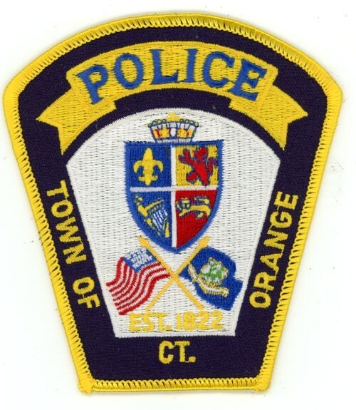CONNECTICUT CT ORANGE POLICE NICE SHOULDER PATCH SHERIFF
