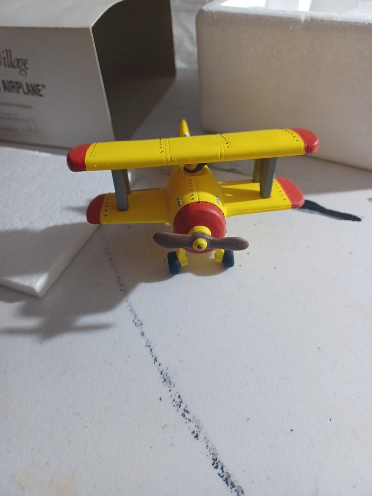 Depatment 56 Yellow Airplane