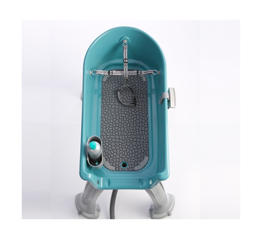 Booster Bath Elevated Pet Bathing Medium Blue