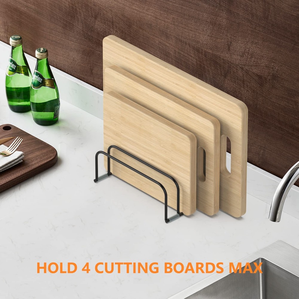 KORRTFID Cutting Board Storage Rack, Compact Cutting Board Organizer, Choppin...