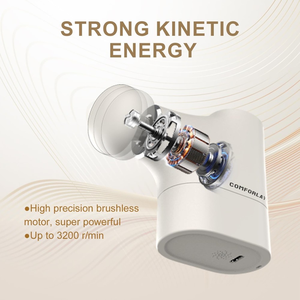 Comforlay Portable Percussion Massage Gun Deep Tissue Handheld