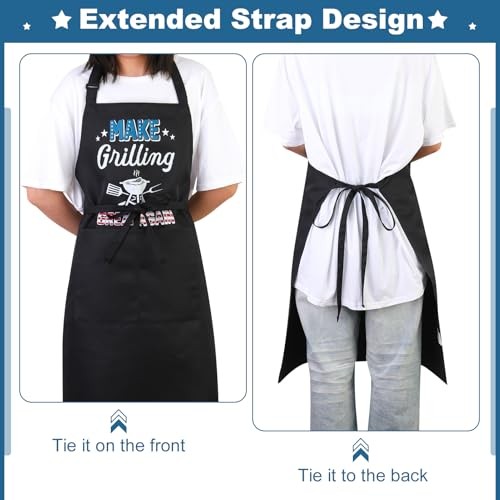 Funny Cooking Aprons for Men, Make Grilling Great Again, Kitchen Grilling