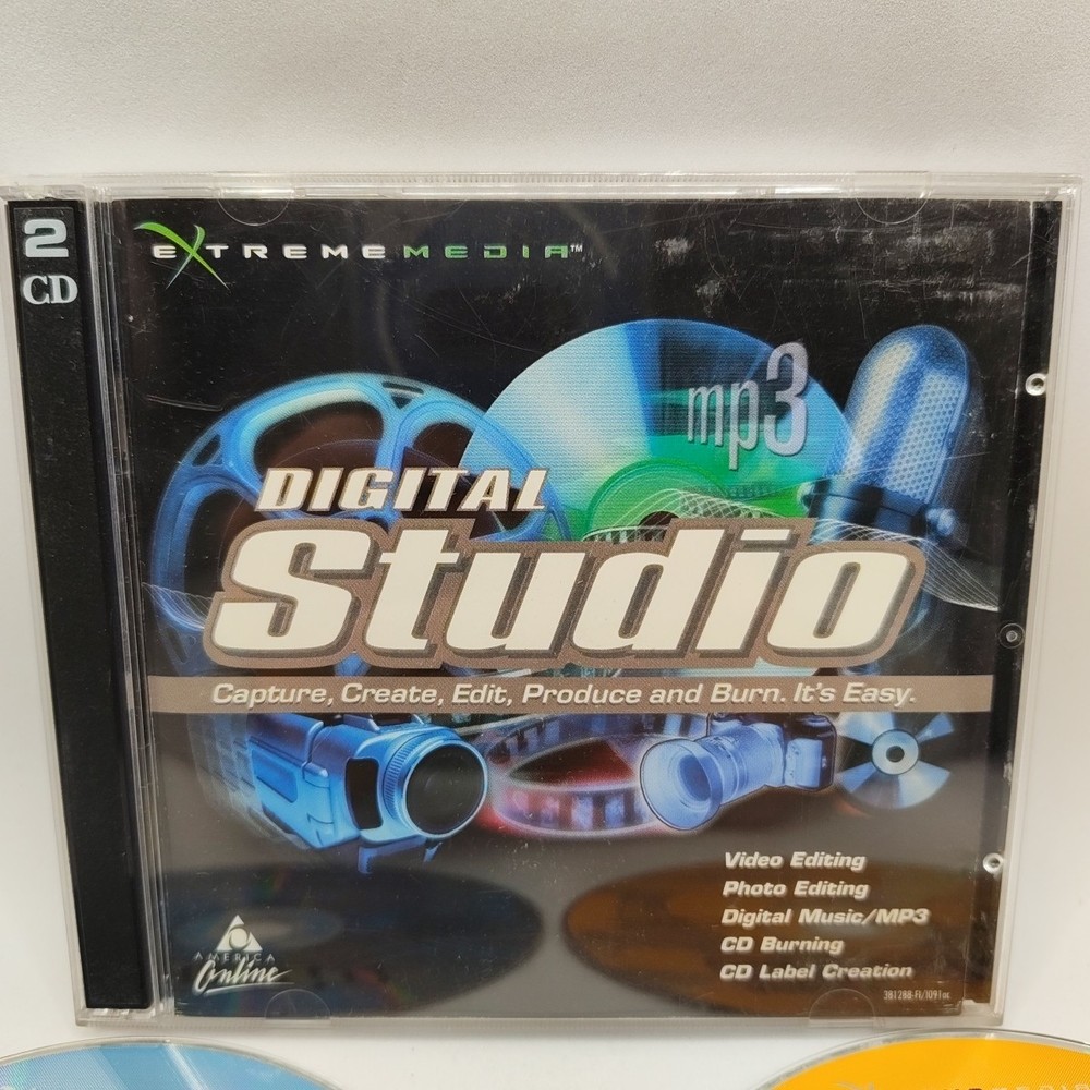 Extreme Media Digital Studio Capture, Create, Edit, Produce & Burn PC ROM 2 Disc
