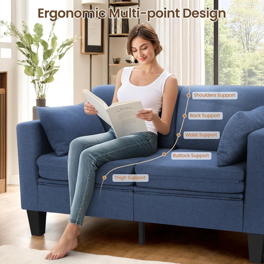 6-IN-1 Sleeper Sofa Bed Innovative Multi-functional Sofa Bed Couch for Family