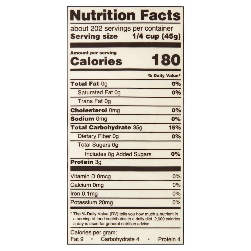 Great Value Jasmine Rice, 20 lb, 3 pack