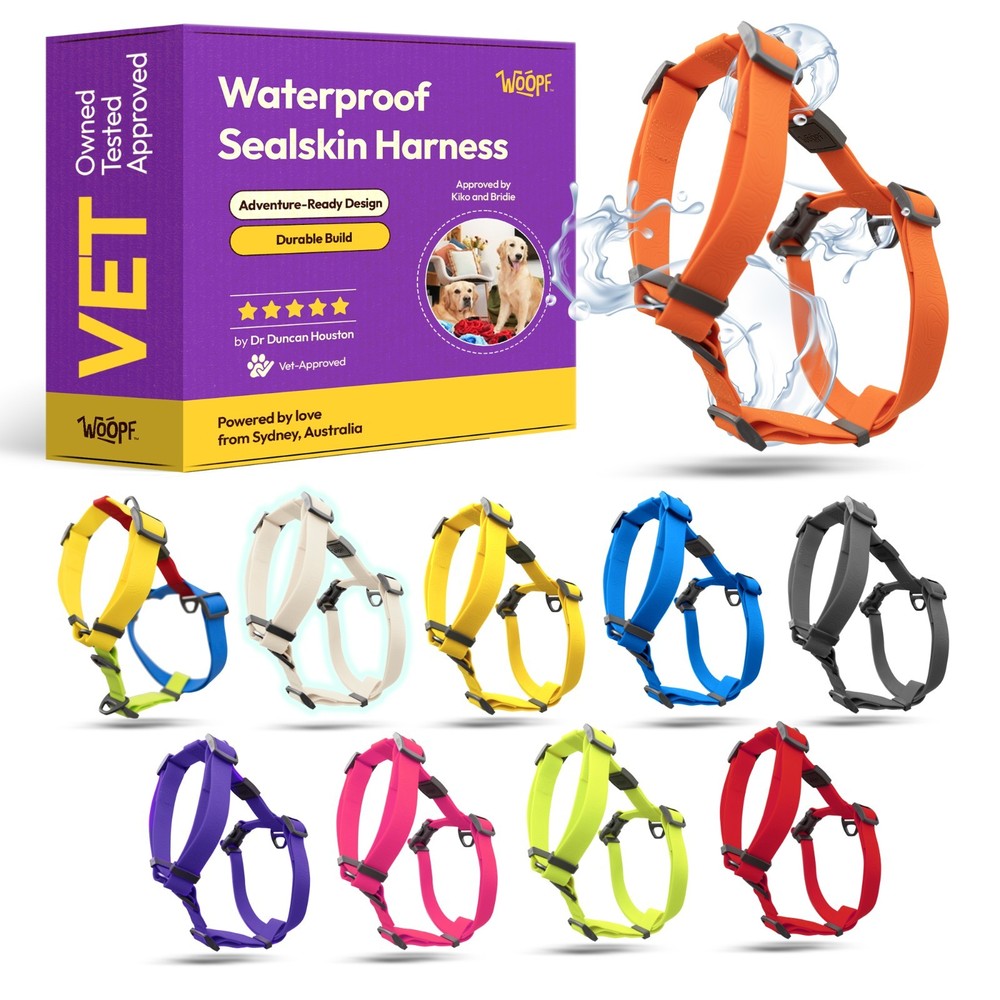 WOOPF Waterproof Sealskin Harness – Adjustable Waterproof Dog Harness