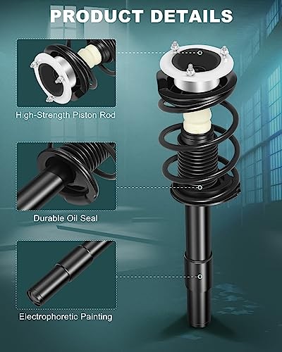Strut Spring Assembly Front Pair struts and Shock Absorber for BMW 525i 2004