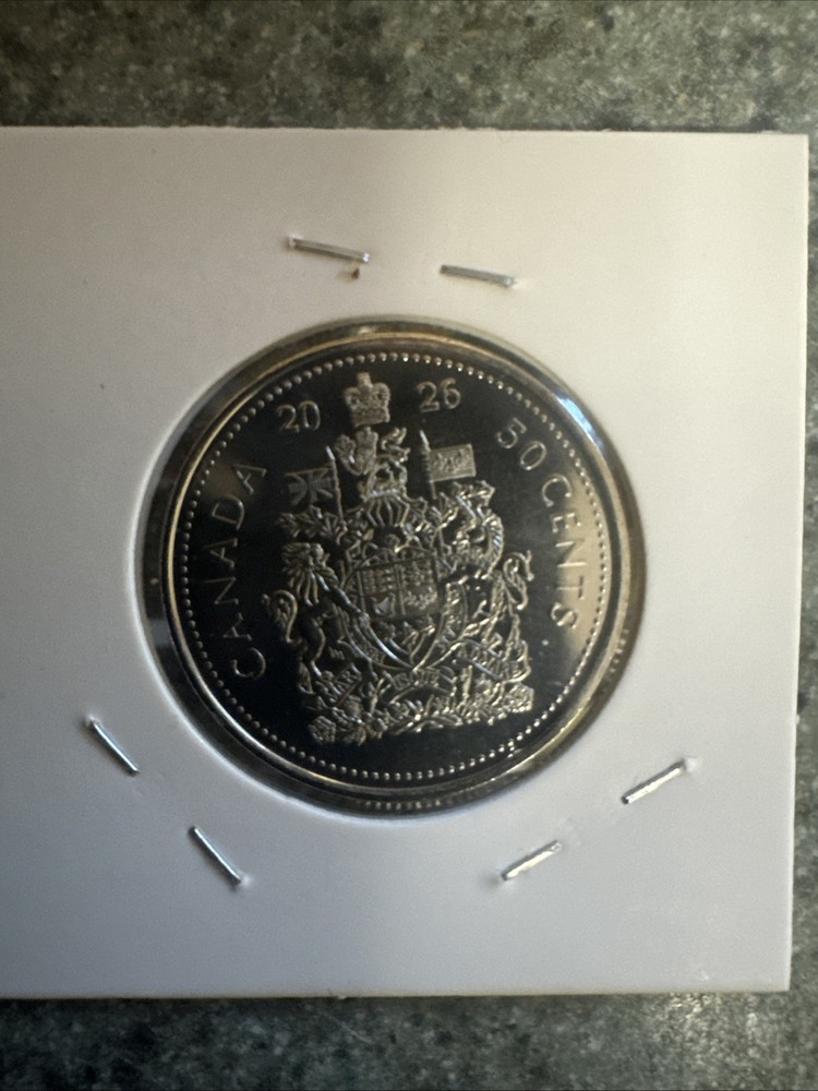 Qty2 2026 Canada 50 Cents Coins Uncirculated