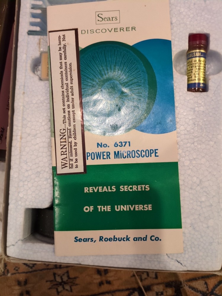 Vintage Sears Micro-Lab Master Microscope Kit #6371