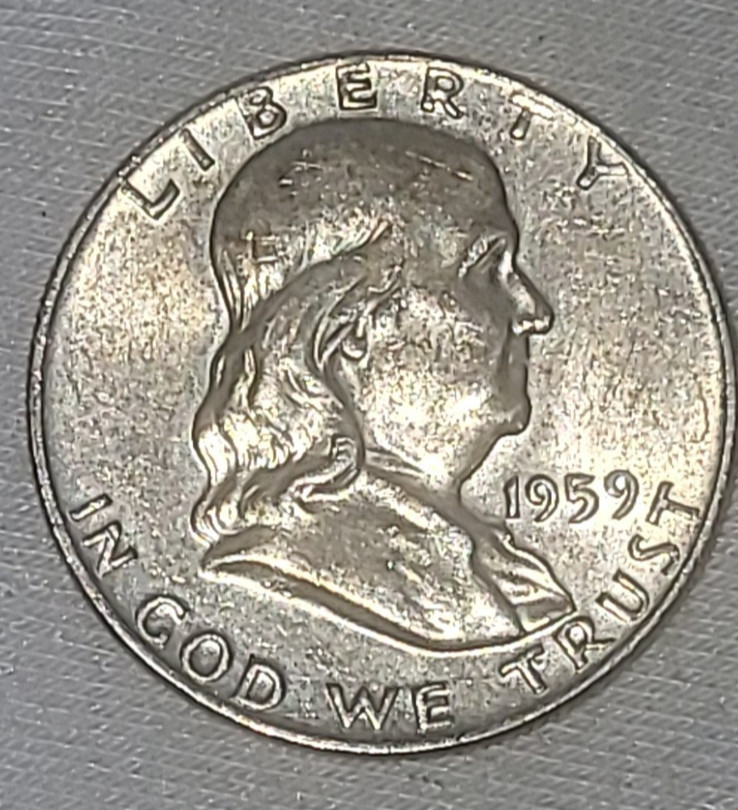 1959 Franklin Half Dollar in BU Condition