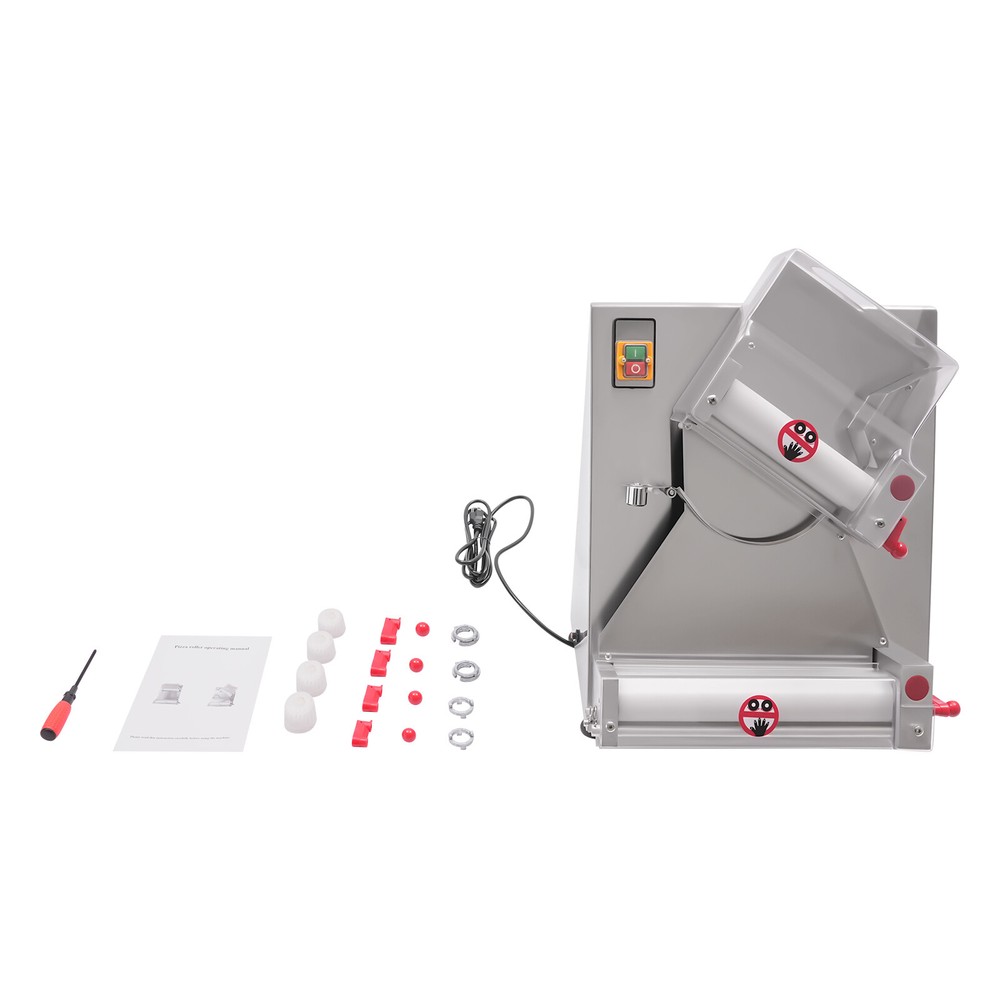 4"-16" Electric Dough Roller Sheeter Pastry Pizza Maker Press Making Machine