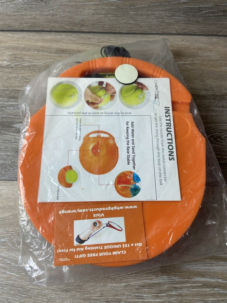 Tennis Trainer Training Exercise Practice Ball Back Base Tool New