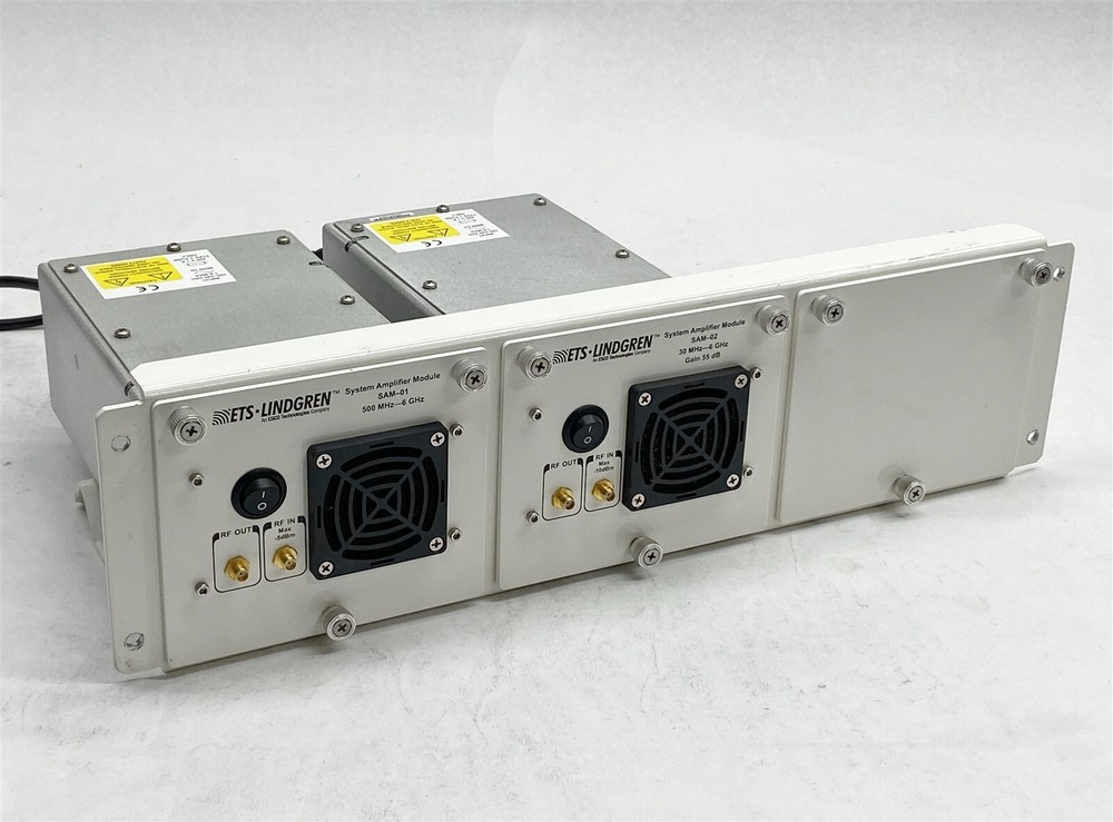 ETS Lindgren SAM-01 SAM-02 System Amplifier RF Module w/ Rack Mount Bracket