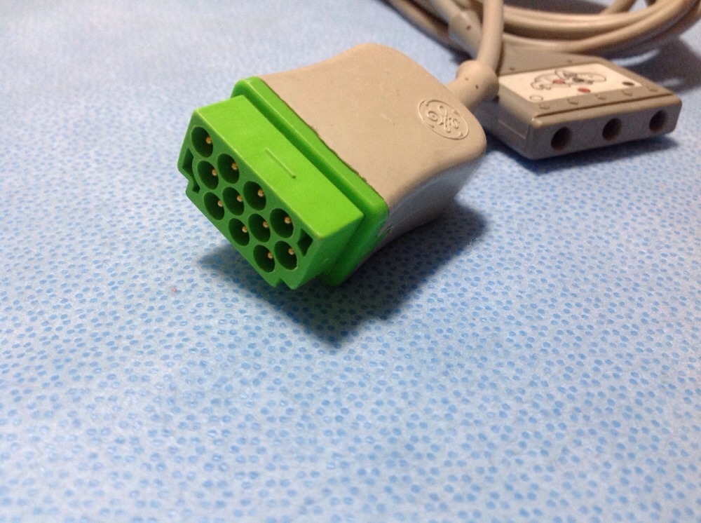 GE Multi-Link ECG Cable 3 lead neonatal DIN, AHA Ref 2017004-001