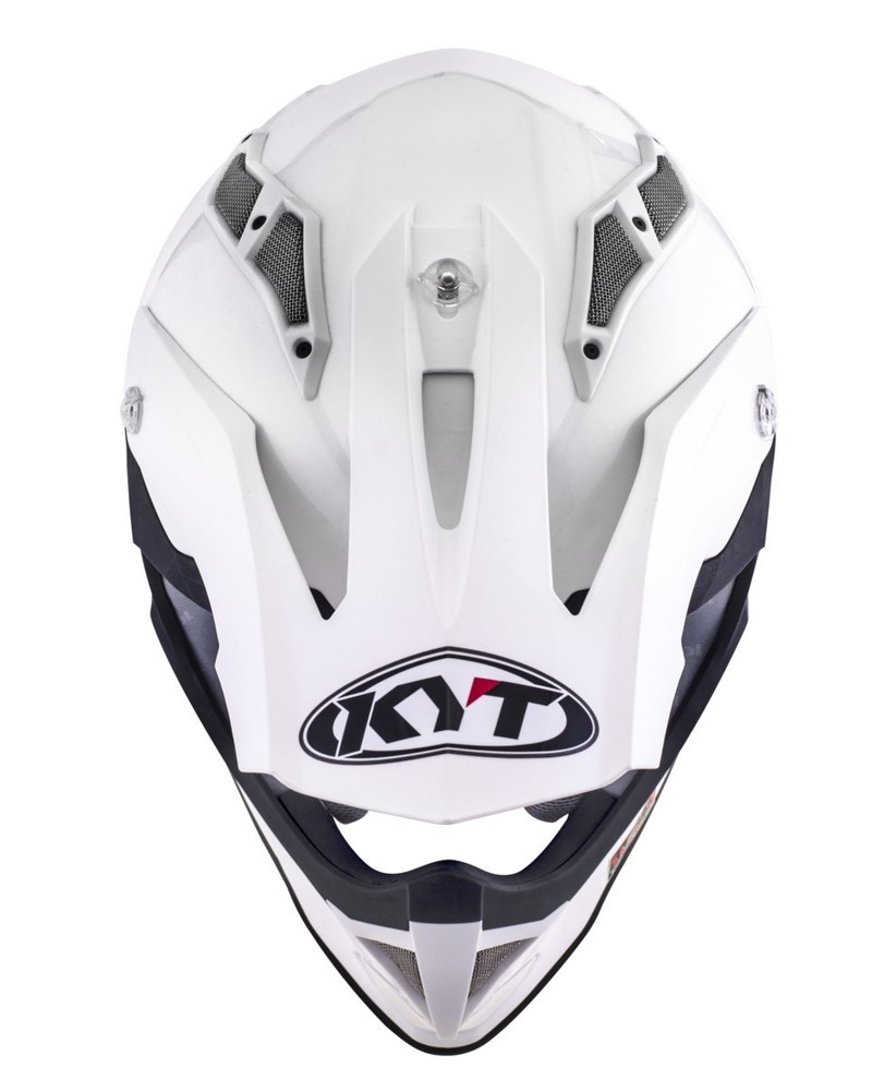 KYT STRIKE EAGLE Motorcycle Helmet – White Size 2XL
