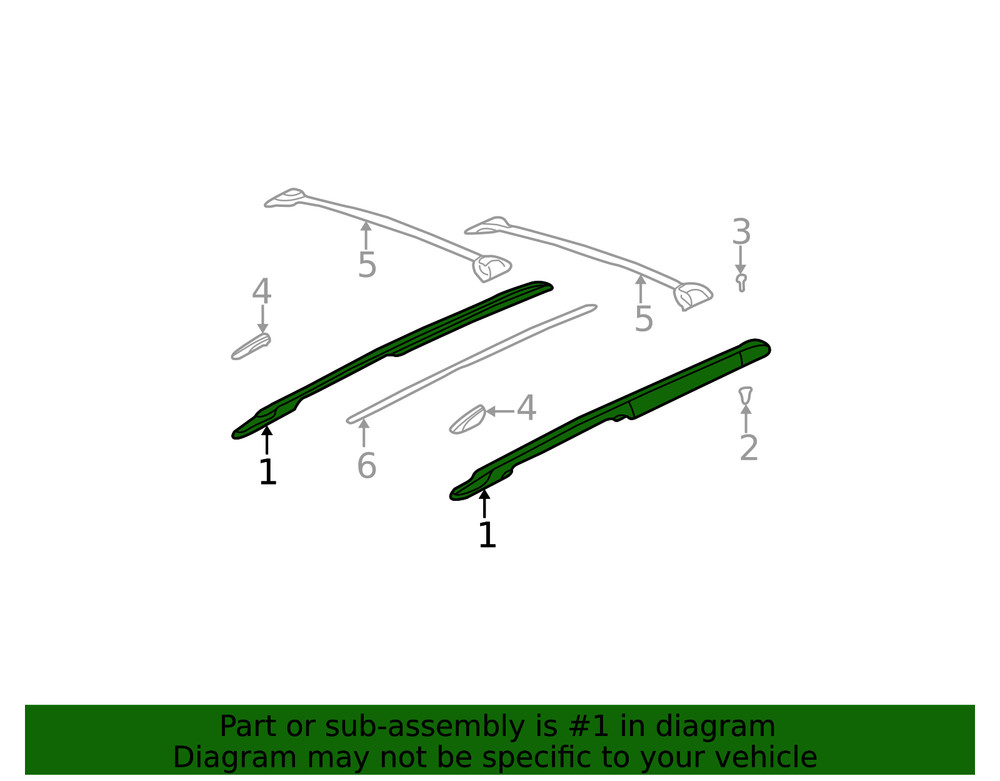 Genuine GM Side Rail 15254142