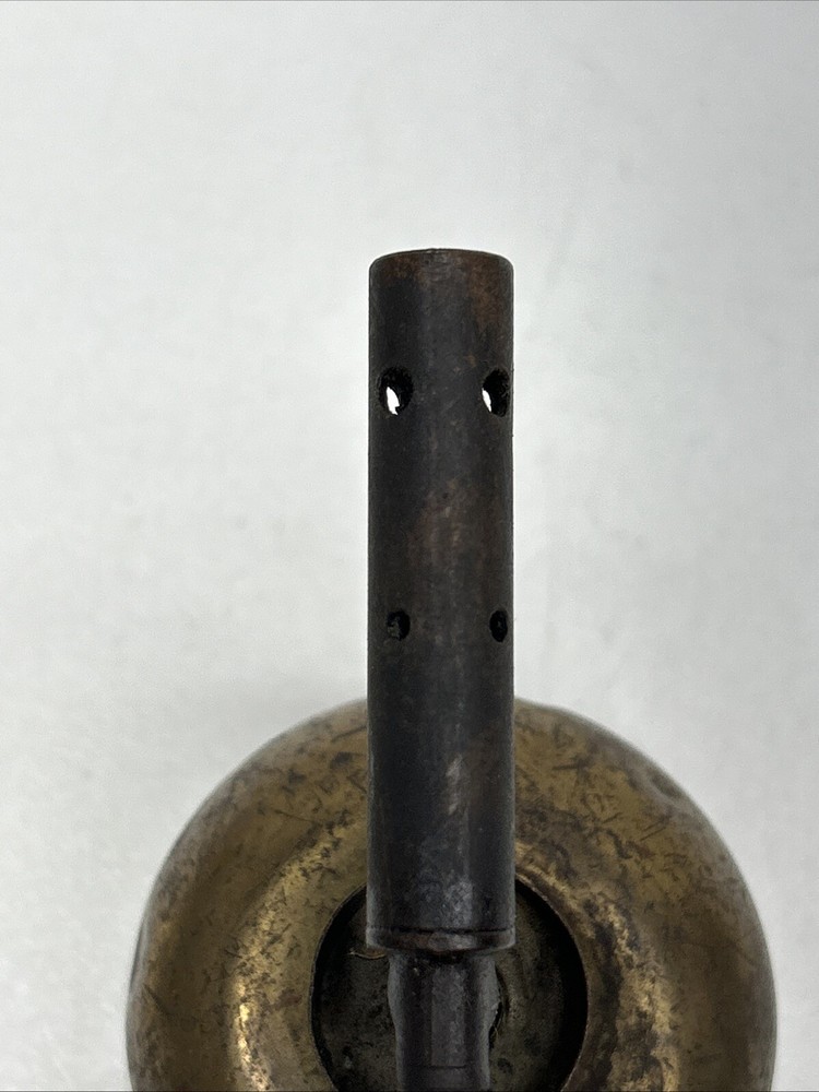 Vintage DUNLAP Brass Denatured Alcohol Torch, Empty