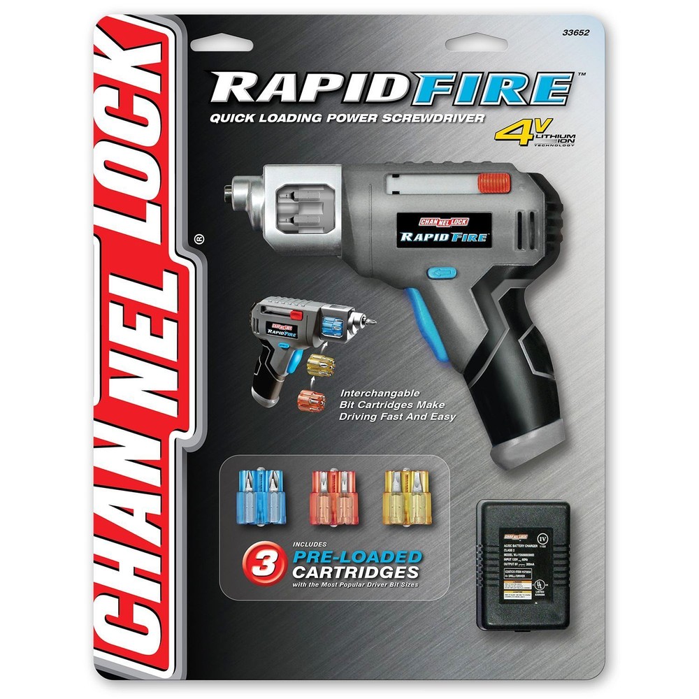 Channel Lock Rapid Fire Power Screwdriver Drills Tools Bits Home Shop Auto
