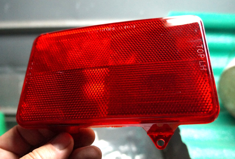 Tail Stop Light RED Lens - Rectangular Rectangle 4-hole A76 GUIDE DOT 6.5" x 4"