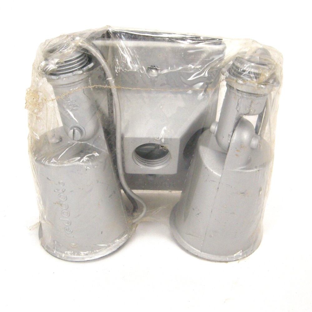 Mason WeatherTite Floodlight Holder Kit with Rectangular Box Made in USA - NOS