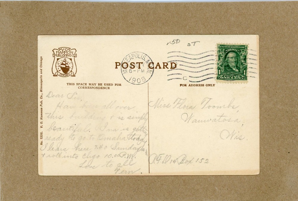 STATE CAPITAL BUILDING IN ST. PAUL, MINNESOTA - AUGUST 1908