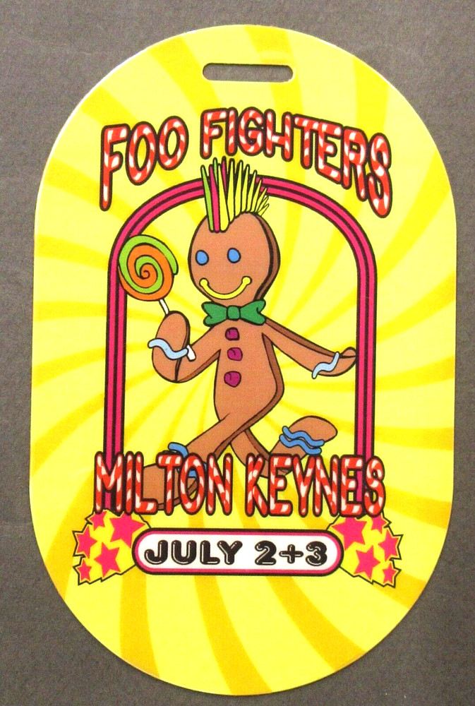 scarce FOO FIGHTERS MILTON KEYNES England Laminate pass