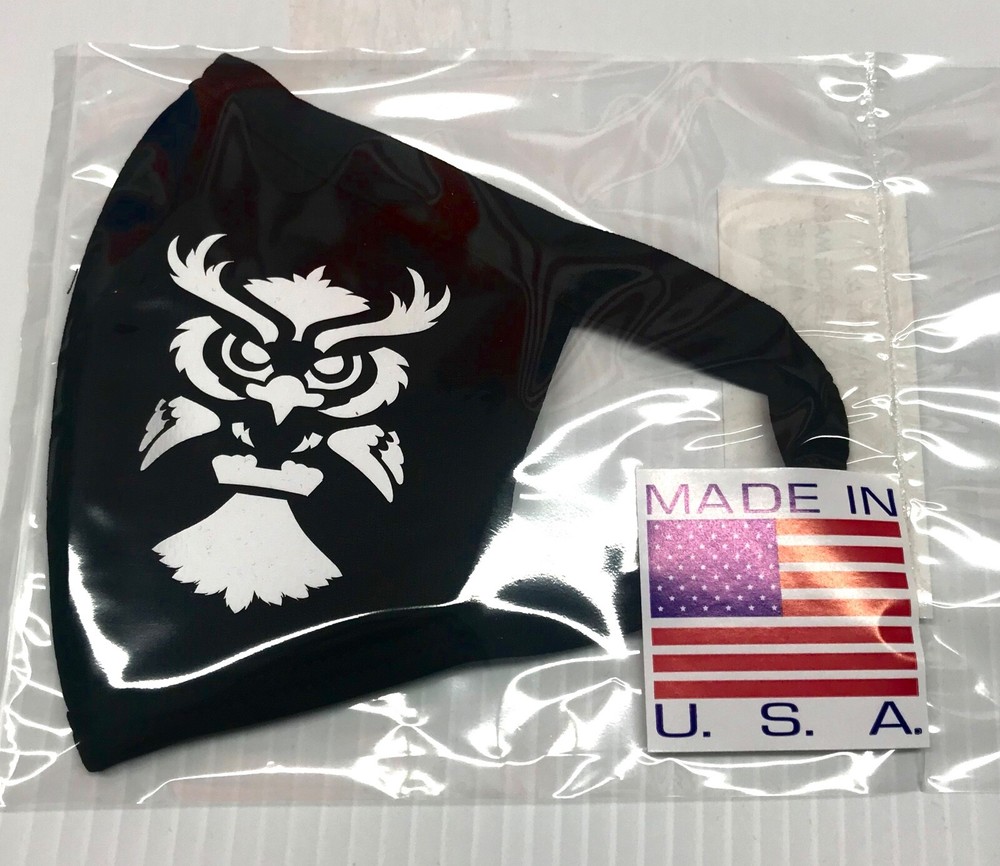 Face mask DRI-FIT 100% polyester, double layer, customized Owls print