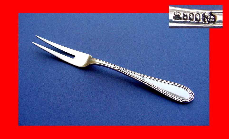 Elegant Serving Fork, 800 Silver B29