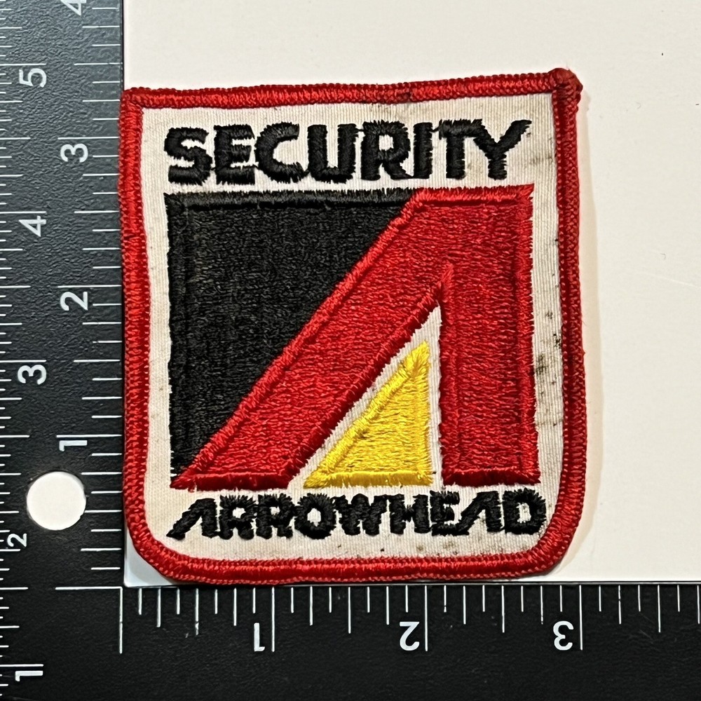 Security Arrowhead Vintage Company Sew On Patch