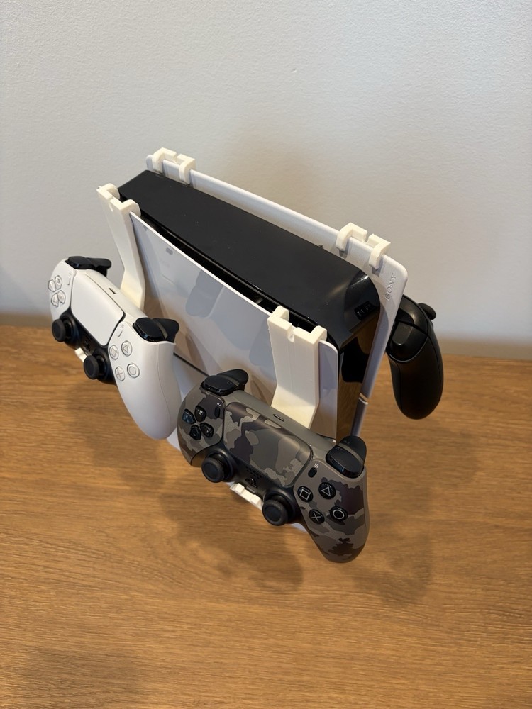 Multipurpose PS5 / Xbox Controller & Headset Holder – Mount with Cable Slot