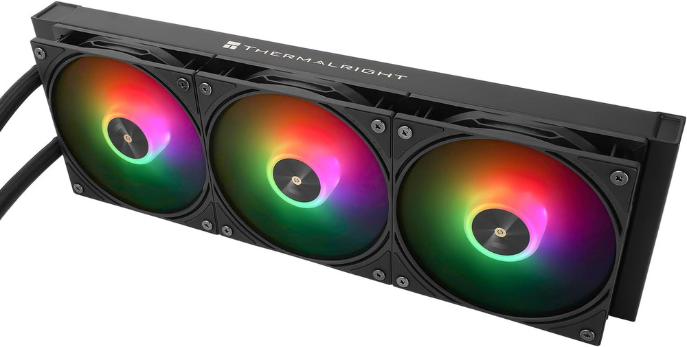 FW360 Black ARGB CPU AIO Cooler,Pc 360 Specification Water Cooler System,Ips LCD