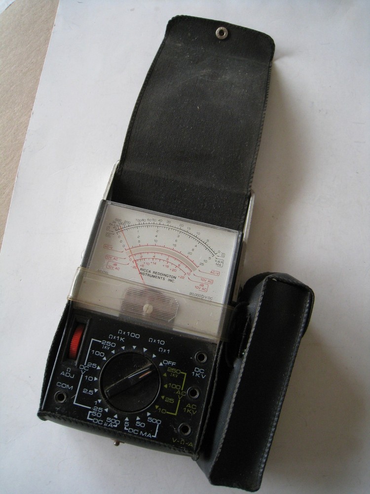 Vintage Multi-meter Model VOM 910 in Carrying Case w/ Leads